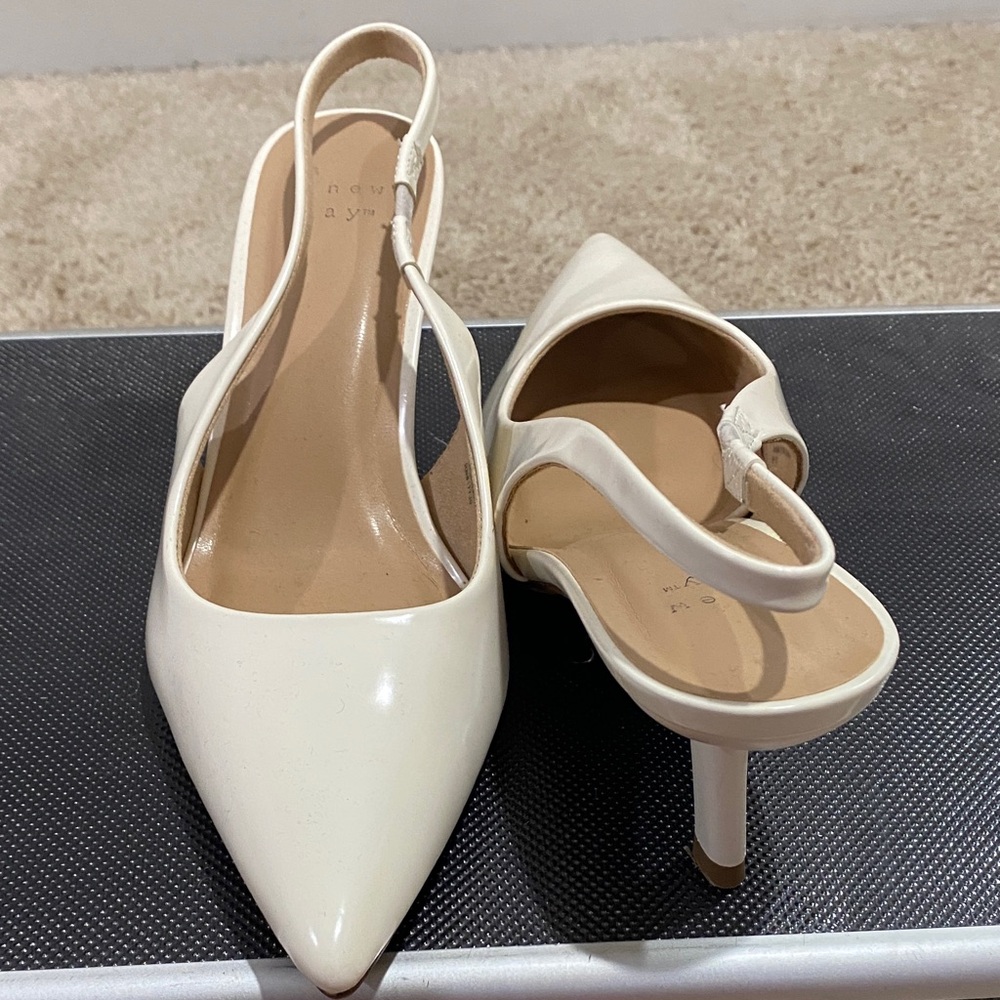 a new day Cream Pointed Slingback Heels - Picture 2 of 4